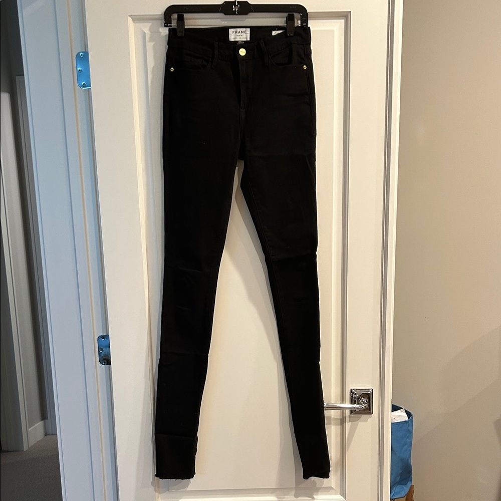 Frame Denim Black Skinny Jeans